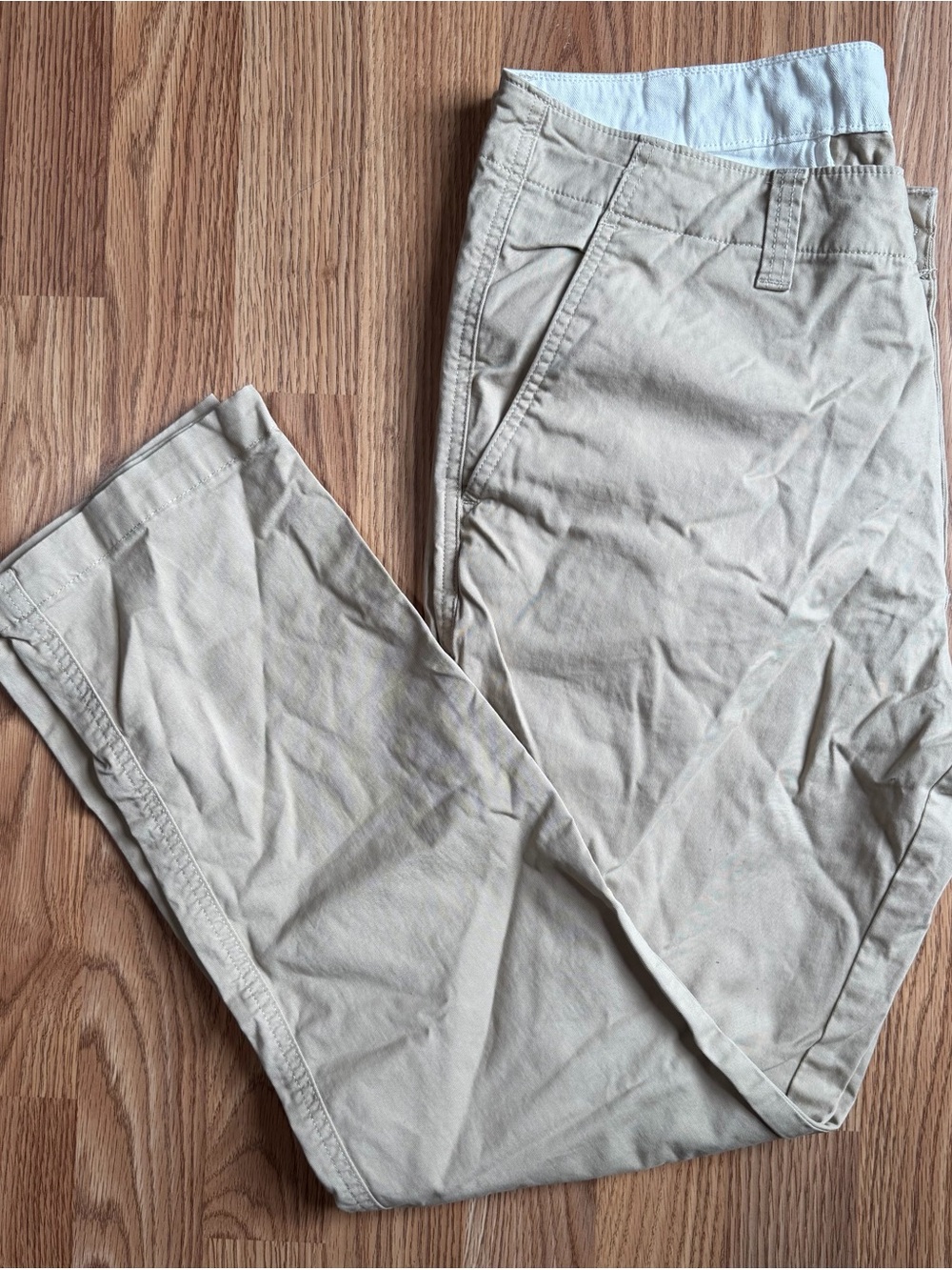 Calvin Klein Men's Beige Slim Chinos